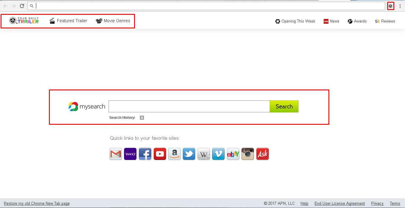 Your Daily Trailers Hijacker Removal Guide